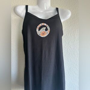 Hand sewn wave tank top